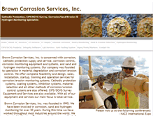 Tablet Screenshot of browncorrosion.com